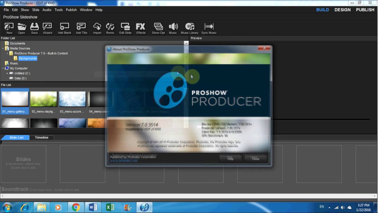 is pROSHOW PRODUCER COMPATIBLE with windows 10